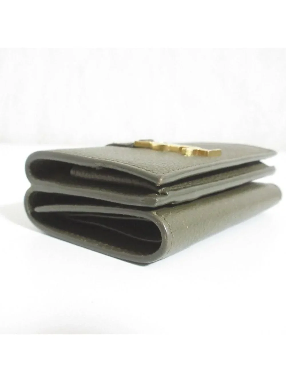 Saint Laurent Paris YSL Khaki LadySecond Wallet - Picture 3 of 10